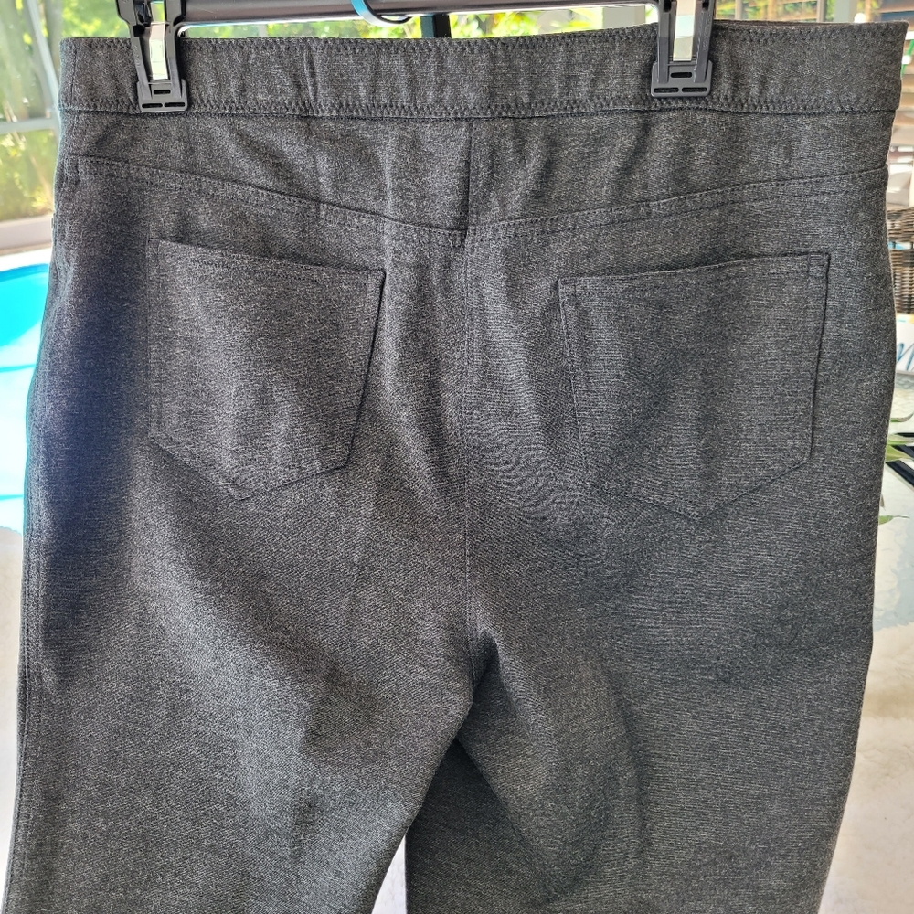Chico's Charcoal Knit Jeans Sz 2R=12 - Picture 5 of 12